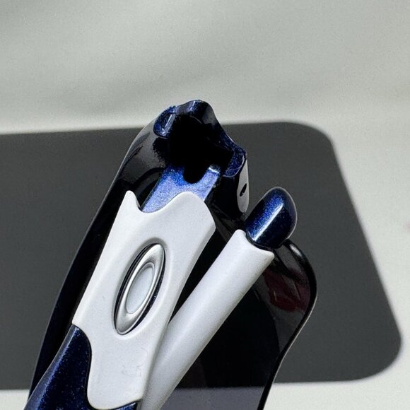 Oakley Sunglasses Flak Jacket XLJ 03-931 Team Navy Blue w/ Black Iridium - Picture 13 of 15